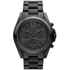 Michael Kors Black Stainless Steel Bradshaw MK5550 Women's Wristwatch 43MM For Women
