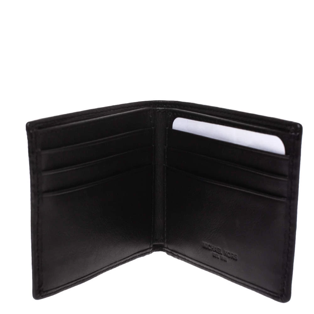 Michael Kors Black Canvas Bifold Wallet For Men - Image 2