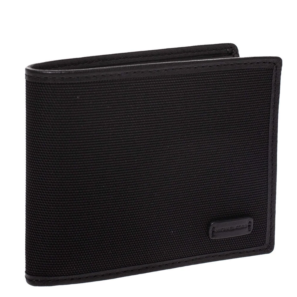Michael Kors Black Canvas Bifold Wallet For Men - Image 3