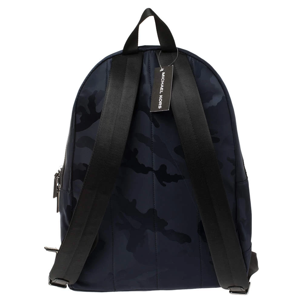 Michael Kors Blue/Black Nylon And Leather Kent Backpack For Men - Image 4
