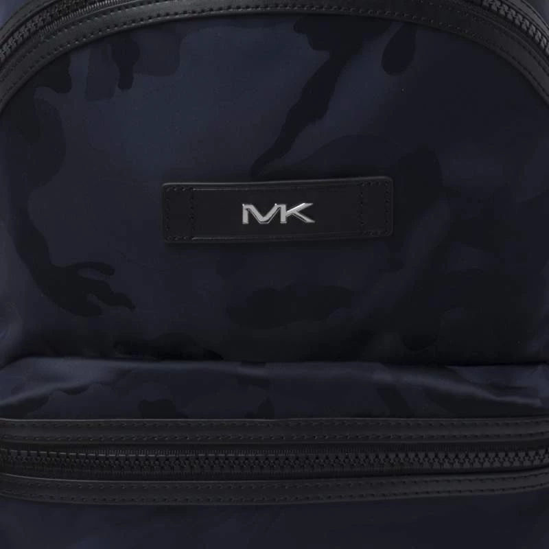 Michael Kors Blue/Black Nylon And Leather Kent Backpack For Men - Image 5