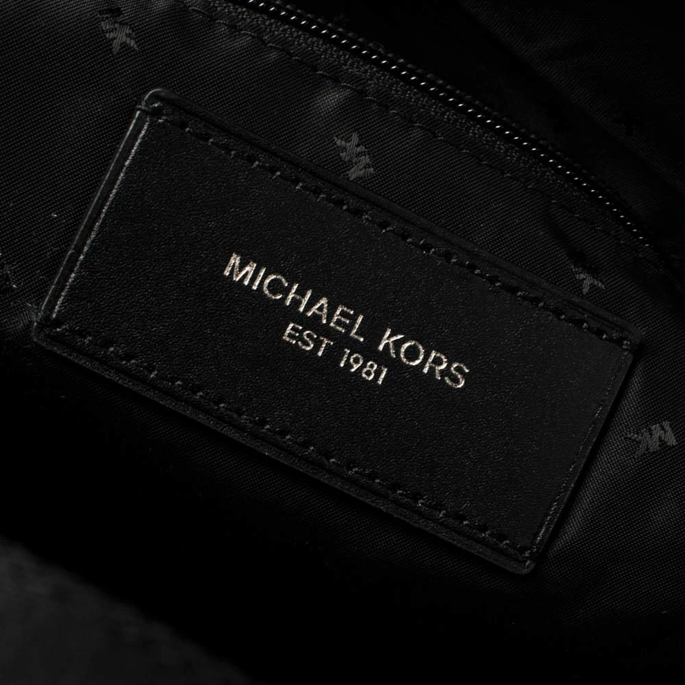 Michael Kors Black Nylon And Leather Kent Sport Convertible Backpack To Duffel Bag For Men - Image 8