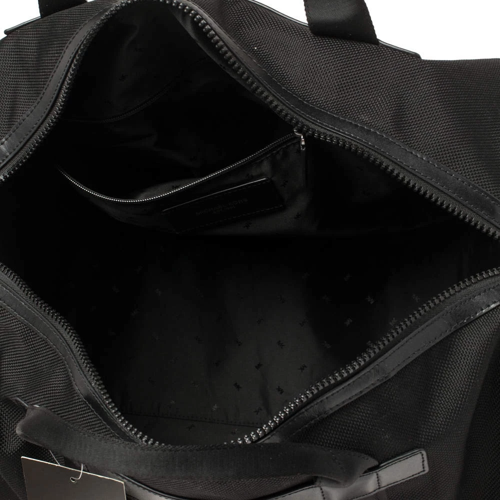 Michael Kors Black Nylon And Leather Kent Sport Convertible Backpack To Duffel Bag For Men - Image 7