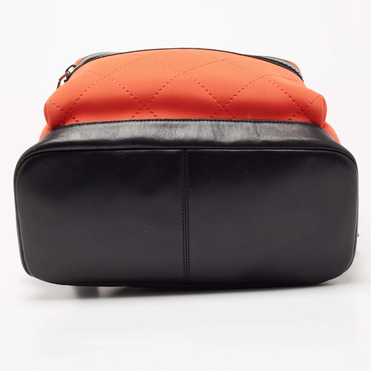 Michael Kors Orange/Black Quilted Neoprene And Leather Odin Backpack For Men - Image 6