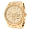 Michael Kors Gold Plated Steel Lexington Chronograph MK8281 Men's Wristwatch 45 Mm For Men