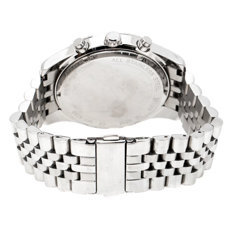 Michael Kors Navy Blue Stainless Steel Lexington MK8280 Men's Wristwatch 45 Mm For Men - Image 5