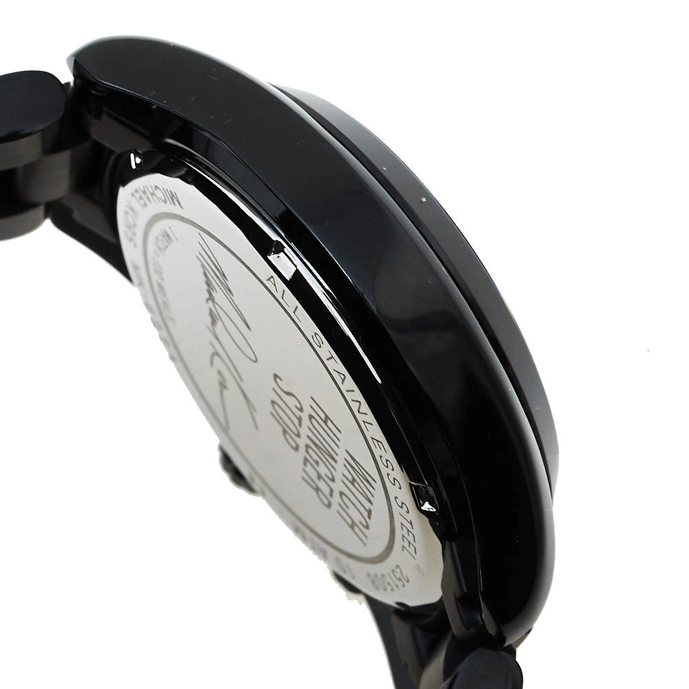 Michael Kors Black PVD Coated Stainless Steel Watch Hunger Stop MK6271 Unisex Wristwatch 40 Mm For Men - Image 7