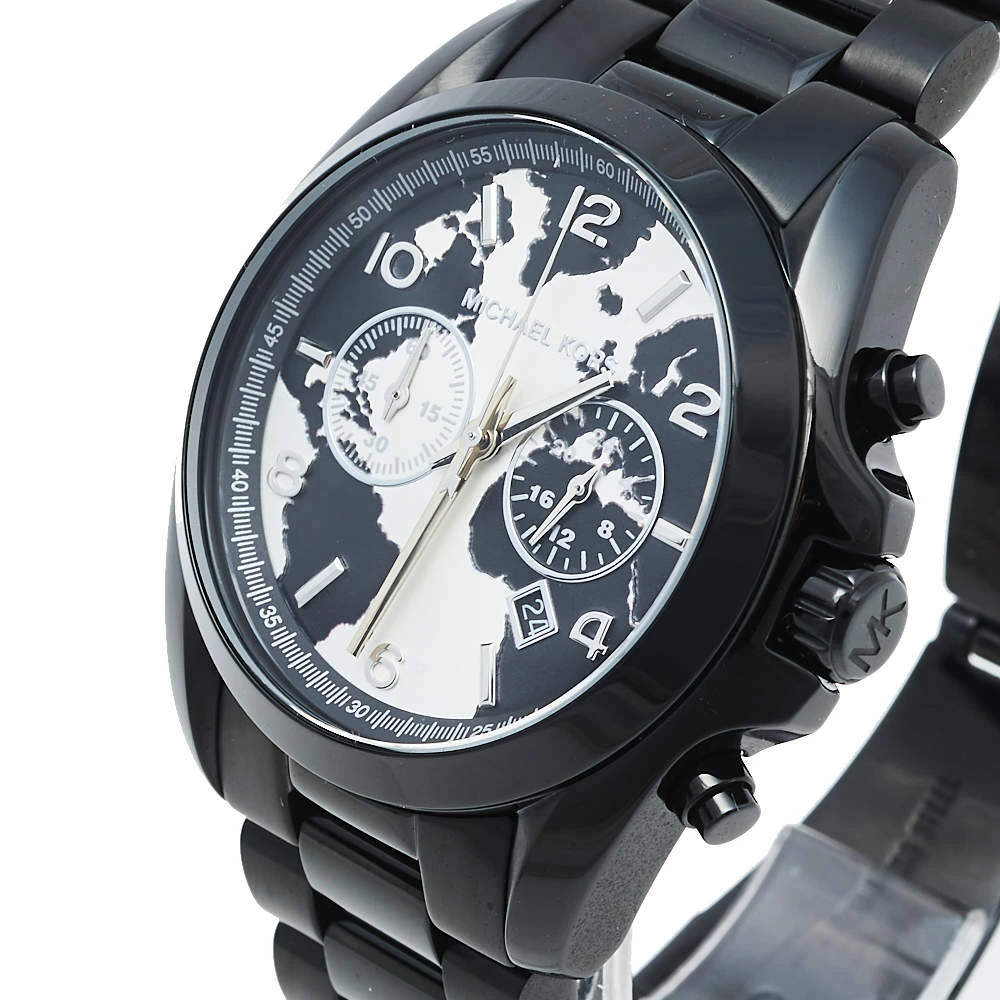 Michael Kors Black PVD Coated Stainless Steel Watch Hunger Stop MK6271 Unisex Wristwatch 40 Mm For Men - Image 2