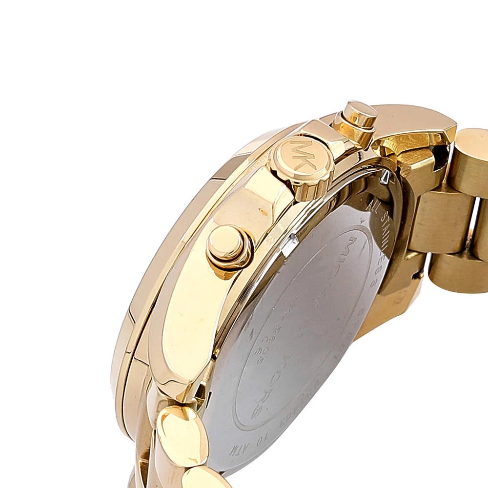 Michael Kors Yellow Gold Plated Stainless Steel Bradshaw MK5605 Men's Wristwatch 43 Mm For Men - Image 7