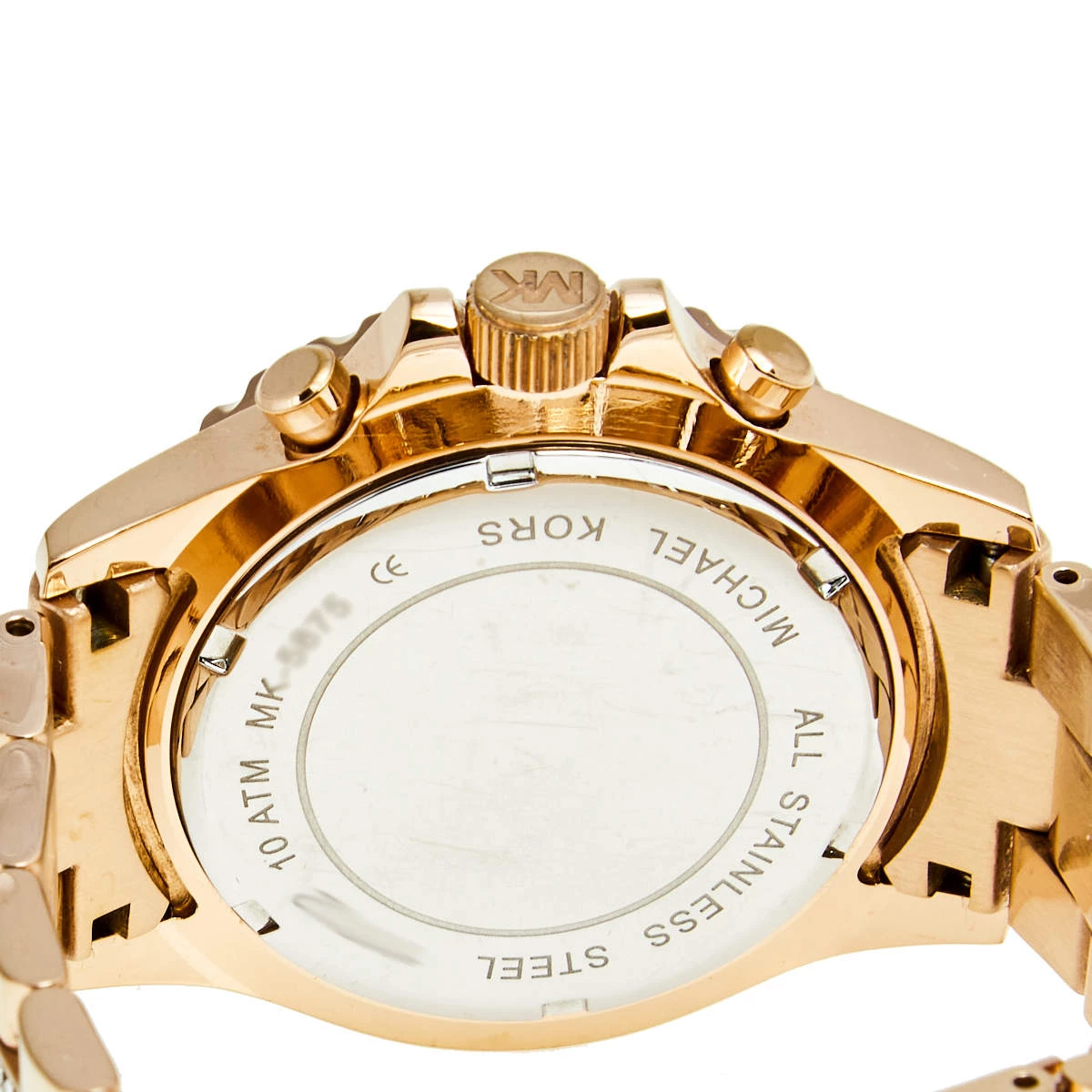 Michael Kors Black Rose Gold Plated Stainless Steel Everest MK5875 Women's Wristwatch 42 Mm For Men - Image 4