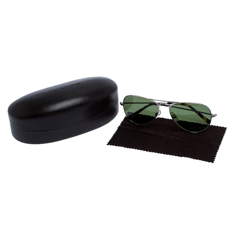 Michael Michael Kors Green M2047S Jetset Aviator Sunglasses For Women - Image 7