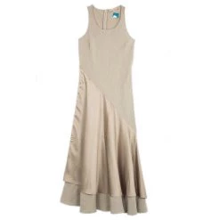 Michael Kors Resort 2010 Linen Silk Maxi Dress M For Women