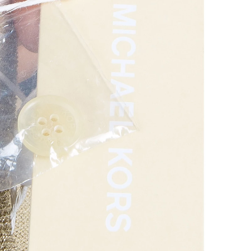 Michael Kors Gold Metallic Cardigan L For Women - Image 9