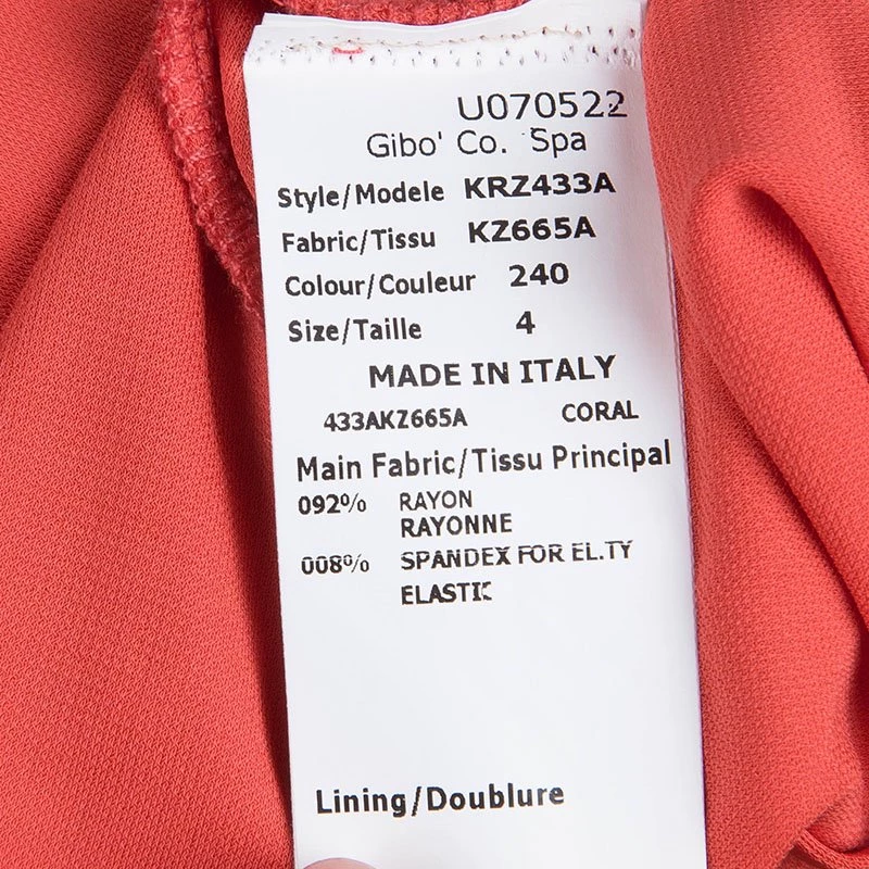 Michael Kors Red Knit Draped One Shoulder Dress S For Women - Image 6