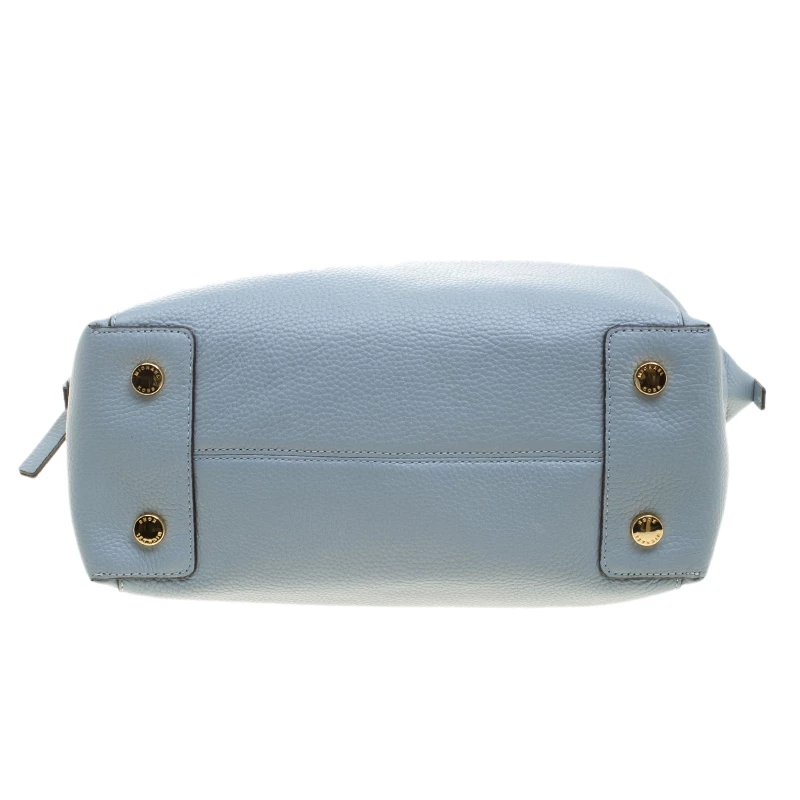 Michael Kors Dusty Blue Leather Large Riley Satchel For Women - Image 6