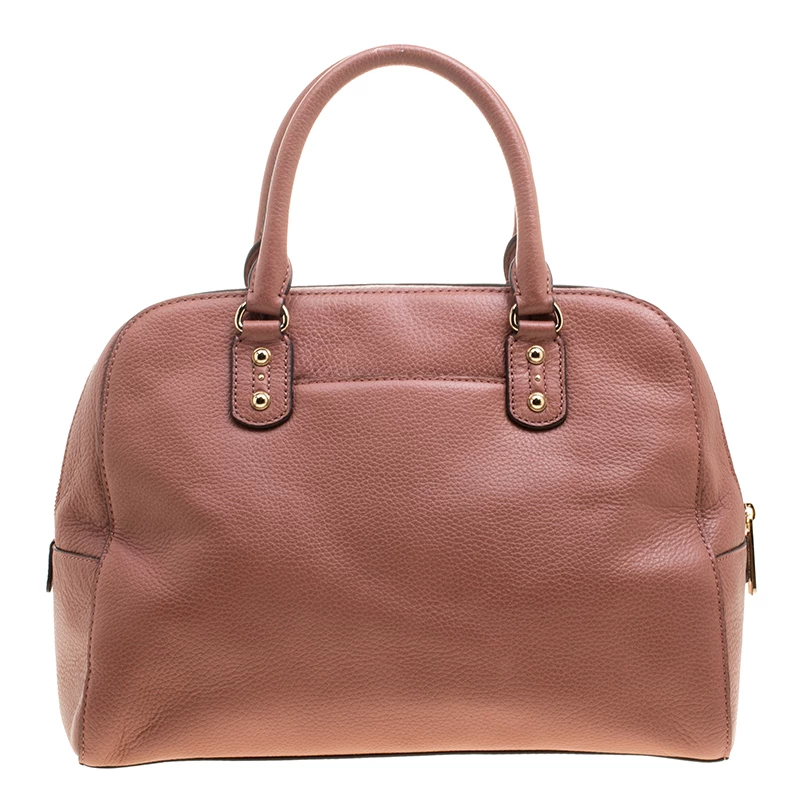 Michael Kors Antique Rose Leather Large Sandrine Satchel For Women - Image 4
