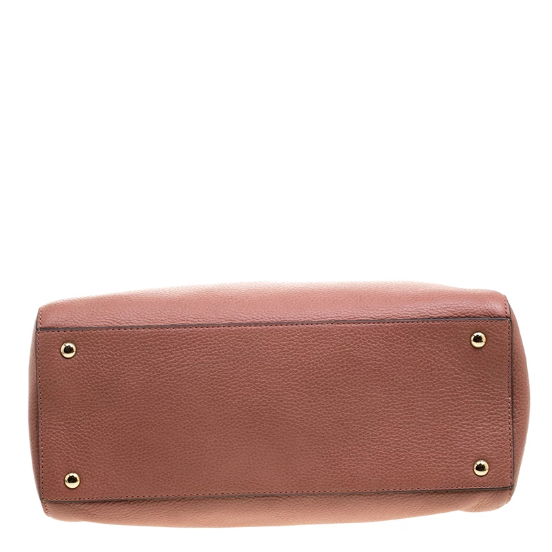 Michael Kors Antique Rose Leather Large Sandrine Satchel For Women - Image 6