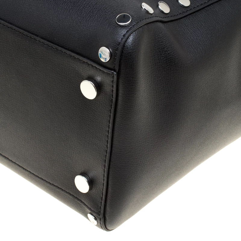 Michael Kors Black Leather Large Rivington Studded Tote For Women - Image 10