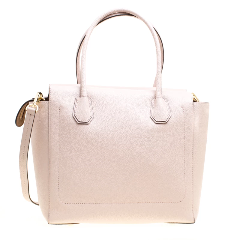 Michael Kors Soft Pink Leather Large Mercer Satchel For Women - Image 4