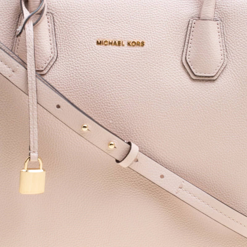 Michael Kors Soft Pink Leather Large Mercer Satchel For Women - Image 5