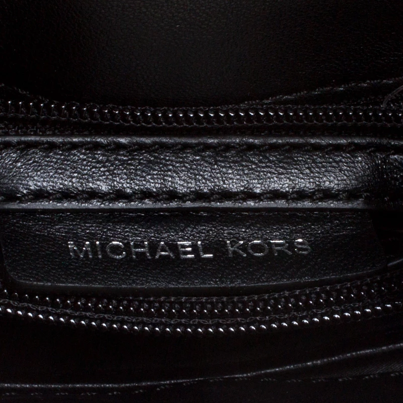 Michael Kors Black Quilted Leather Small Sloan Studded Chain Shoulder Bag For Women - Image 8