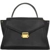 Michael Kors Black Leather Large Whitney Satchel Bag For Women