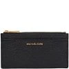 Michael Kors Black Pebbled Leather Large Card Case For Women