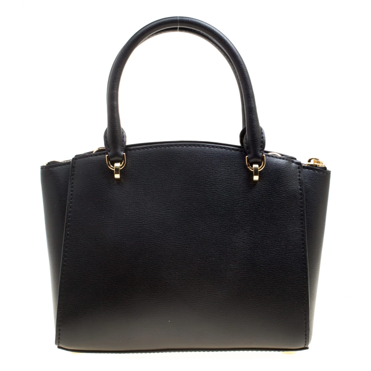 Michael Kors Black Leather Small Ellis Studded Top Handle Bag For Women - Image 4