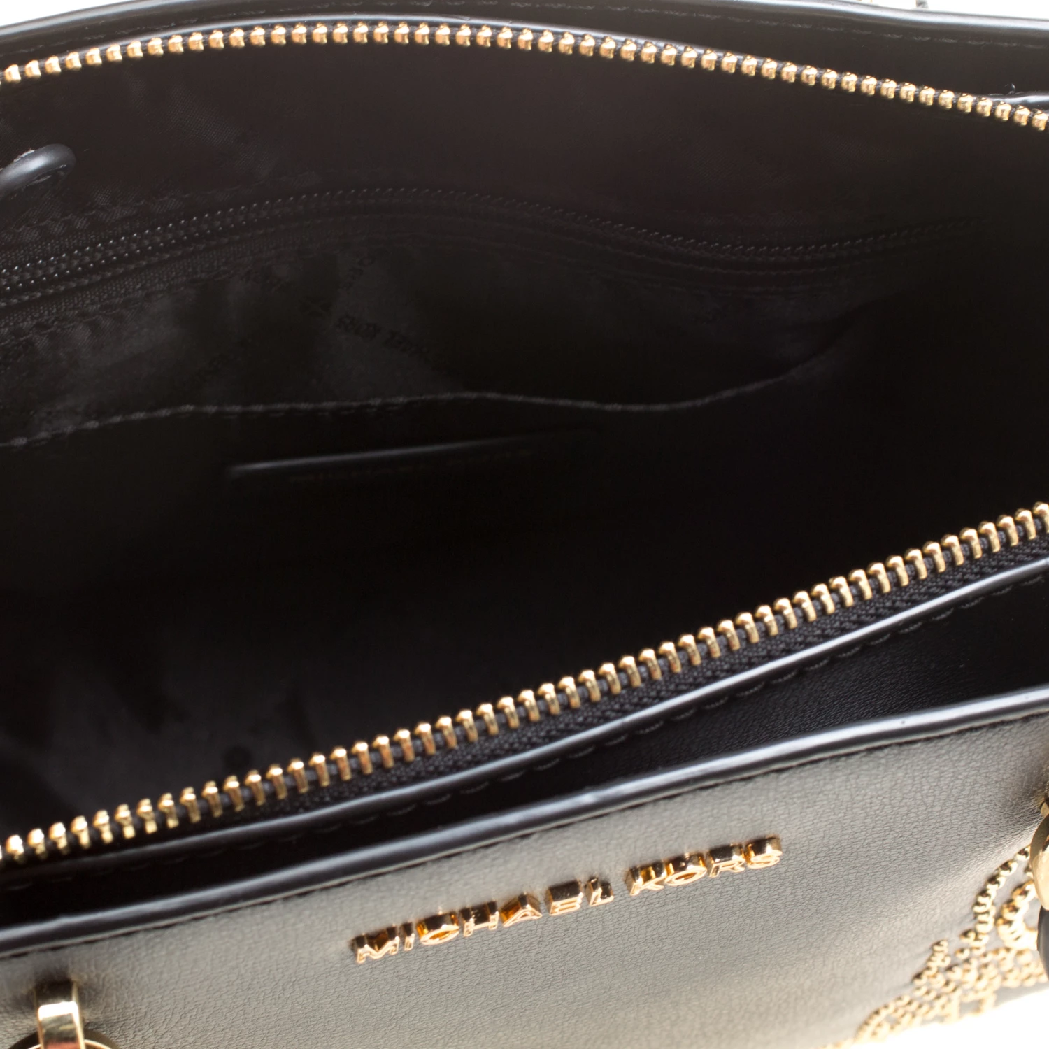 Michael Kors Black Leather Small Ellis Studded Top Handle Bag For Women - Image 7