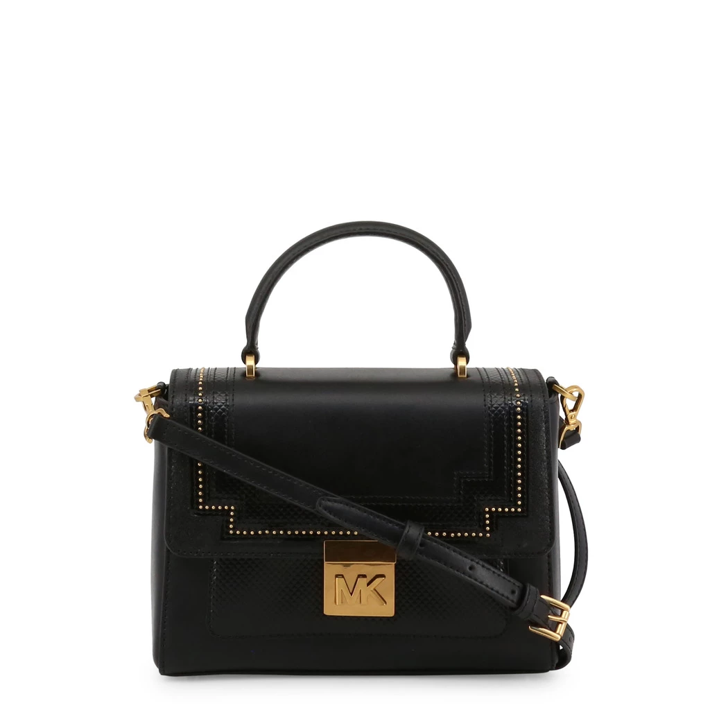 Michael Kors Black Leather Whitney Top Handle Bag For Women - Image 4