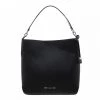 Michael Kors Black Leather Large Hayes Bucket Shoulder Bag For Women