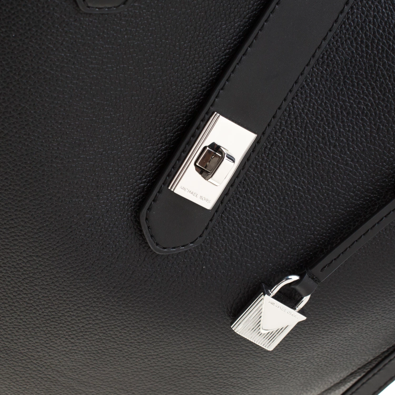 Michael Kors Black Leather Large Cassie Tote For Women - Image 5