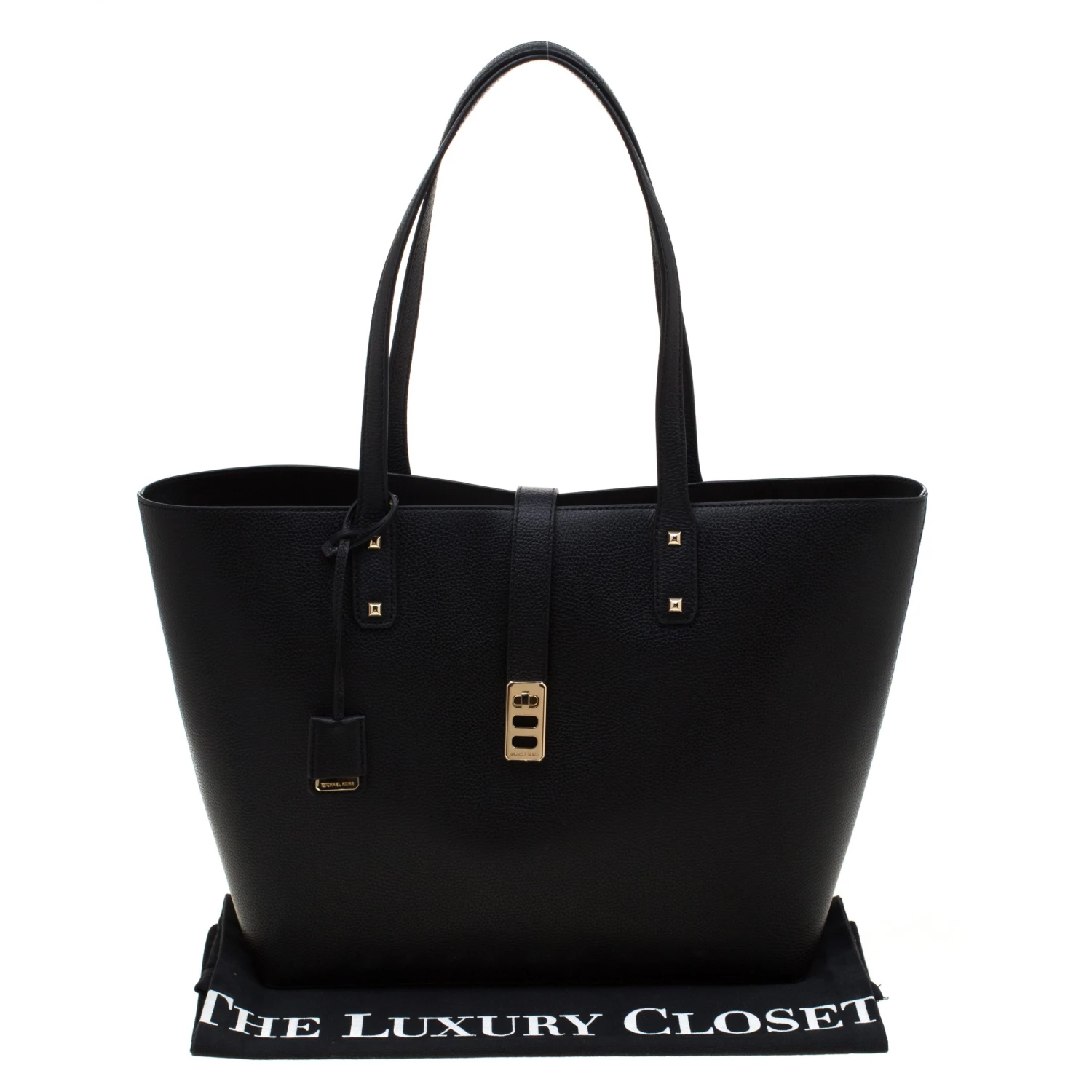 Michael Kors Black Leather Large Karson Carryall Luggage Tote For Women - Image 10