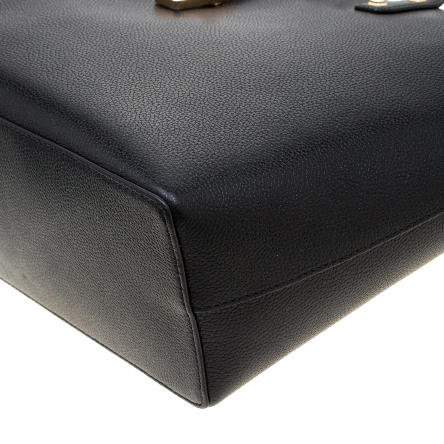 Michael Kors Black Leather Large Karson Carryall Luggage Tote For Women - Image 12