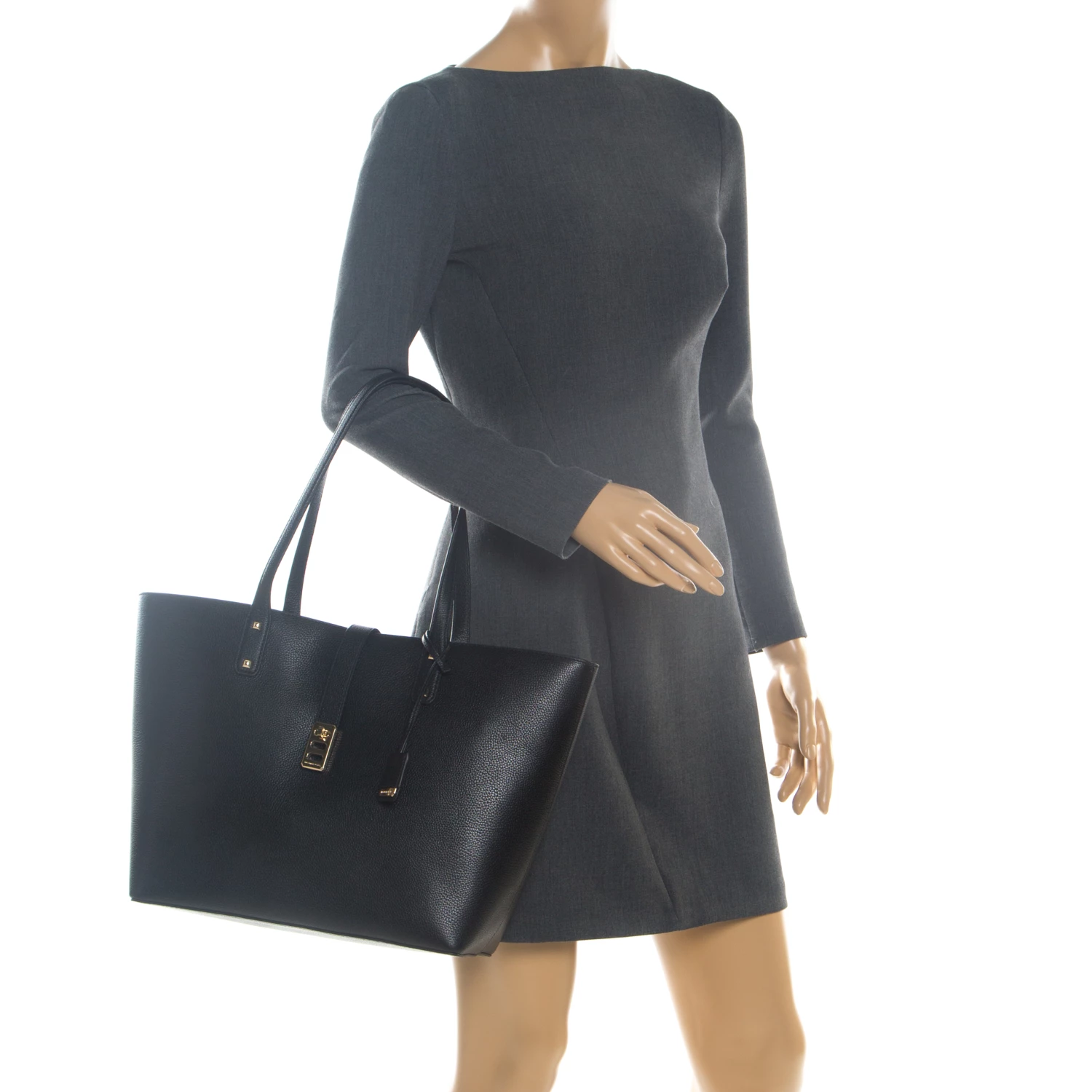 Michael Kors Black Leather Large Karson Carryall Luggage Tote For Women - Image 2