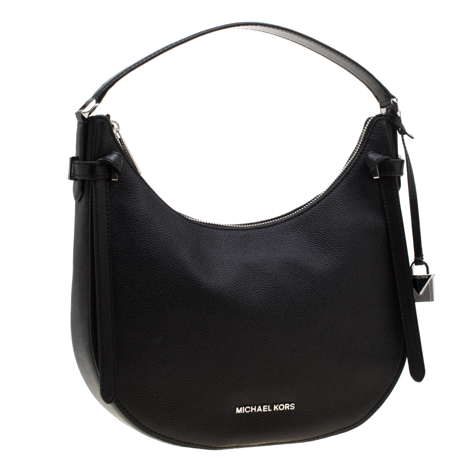 Michael Kors Black Leather Medium Cassie Hobo For Women - Image 3