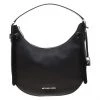 Michael Kors Black Leather Medium Cassie Hobo For Women