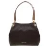 Michael Kors Brown Coated Canvas Signature Raven Tote For Women