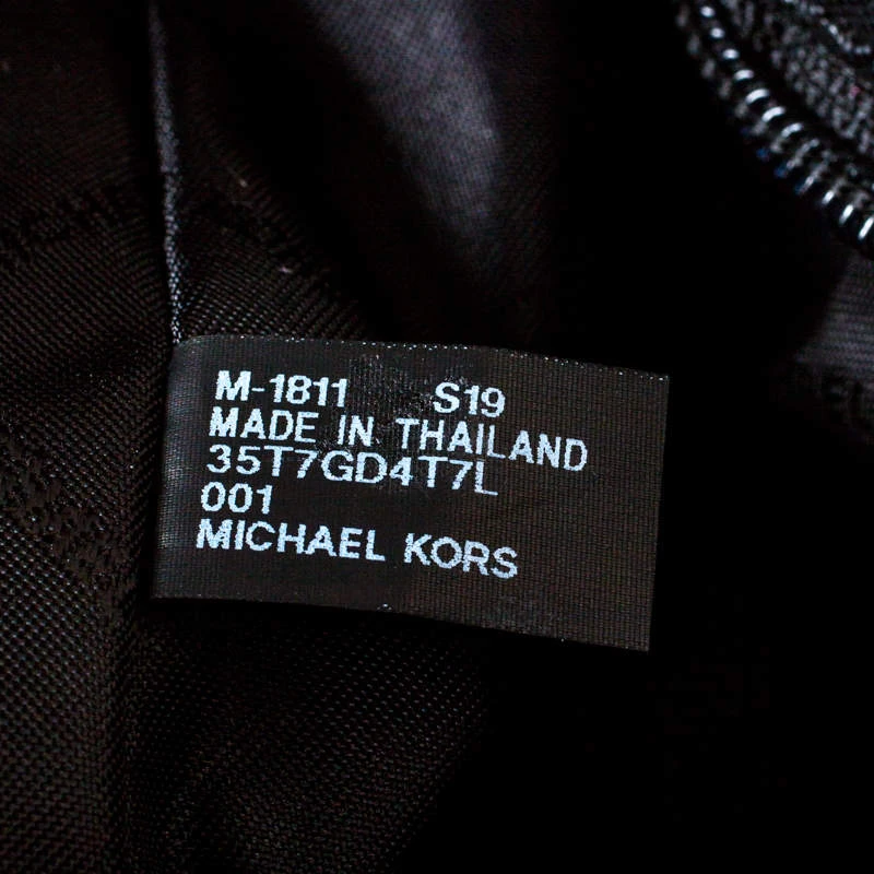 Michael Kors Black Leather Sady Tote For Women - Image 8