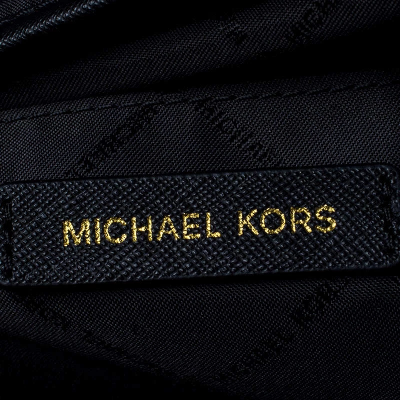 Michael Kors Black Leather Sady Tote For Women - Image 9