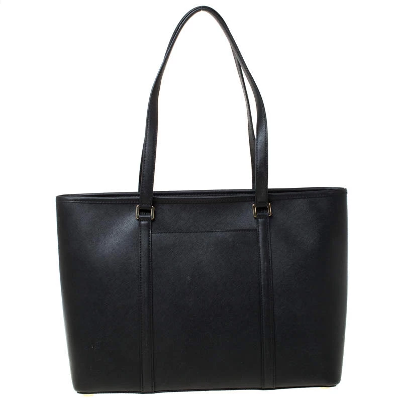 Michael Kors Black Leather Sady Tote For Women - Image 4