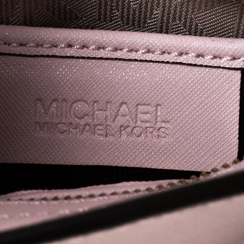 Michael Kors Baby Pink Leather Bridgette Tote For Women - Image 8