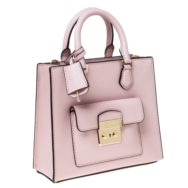 Michael Kors Baby Pink Leather Bridgette Tote For Women - Image 3