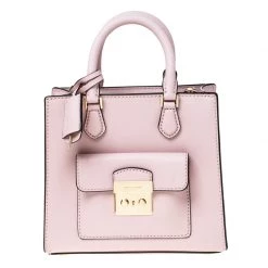 Michael Kors Baby Pink Leather Bridgette Tote For Women