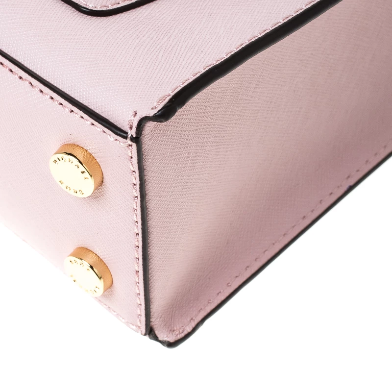 Michael Kors Baby Pink Leather Bridgette Tote For Women - Image 11