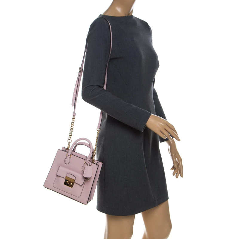 Michael Kors Baby Pink Leather Bridgette Tote For Women - Image 2