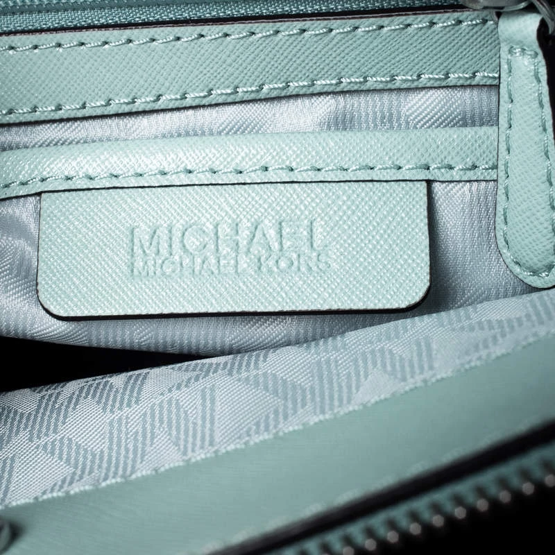 MICHAEL Michael Kors Lime Green Leather Savannah Celadon Tote For Women - Image 9