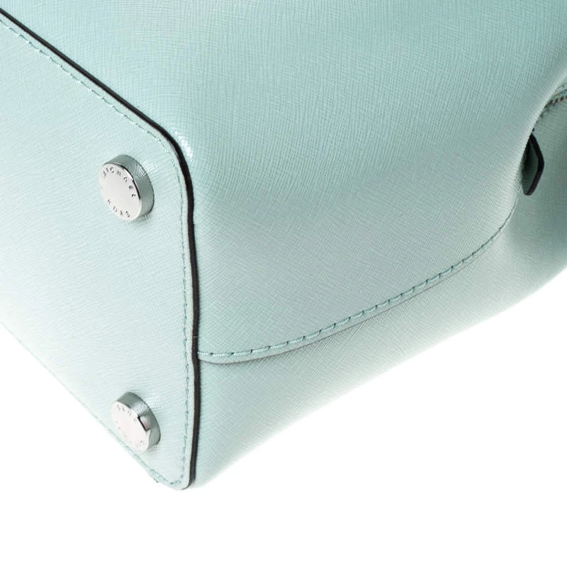 MICHAEL Michael Kors Lime Green Leather Savannah Celadon Tote For Women - Image 12