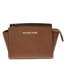 Michael Kors Brown Selma Mini Crossbody Bag For Women