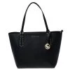 MICHAEL Michael Kors Black Leather Kimberly Bonded Tote For Women